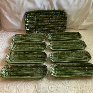 Hand Made Neuwirth Portugal Pottery - Asparagus Serving Ware. New Never Used
